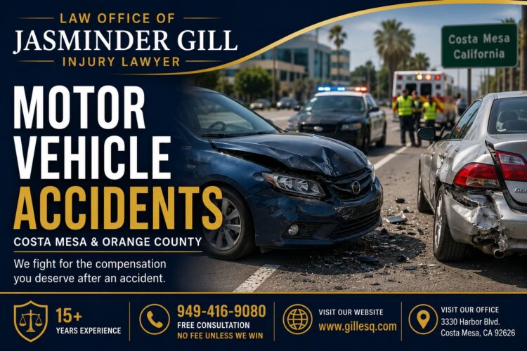 Costa Mesa personal injury lawyer helping accident victims recover compensation after serious injuries caused by negligence