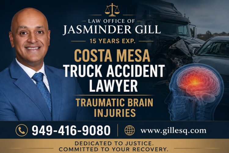 Costa Mesa Truck Accident Lawyer – Traumatic Brain Injuries | Law Office of Jasminder Gill Attorney Jasminder Gill, Costa Mesa truck accident lawyer, representing victims with traumatic brain injuries after commercial semi-truck accidents in Costa Mesa and Orange County.