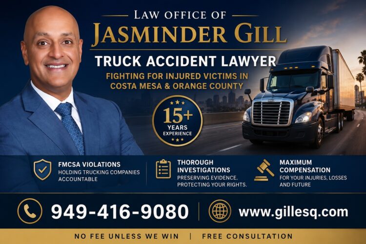 Truck accident lawyer explaining how FMCSA violations can help prove negligence in Orange County commercial truck accident cases.