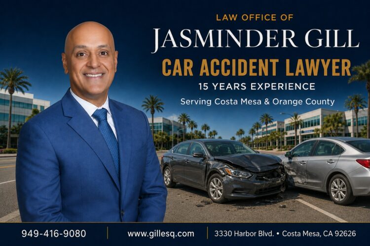 Costa Mesa car accident lawyer helping injury victims recover compensation after serious car crashes caused by negligent drivers