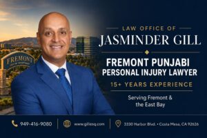 Fremont Indian personal injury lawyer Jasminder Gill, a Punjabi-speaking California attorney with 15+ years of experience serving Fremont and the East Bay.