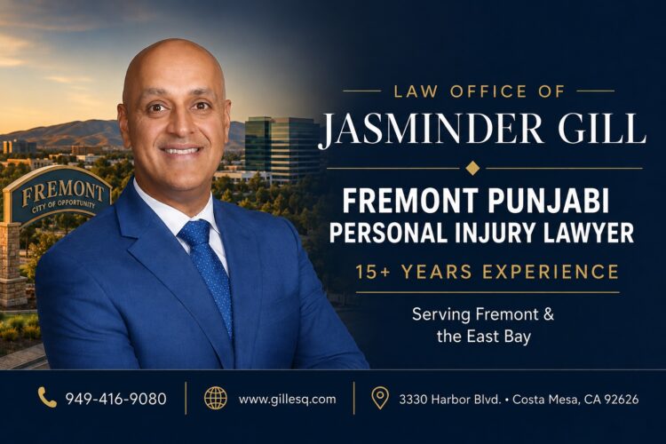 Fremont Indian Personal Injury Lawyer | Law Office of Jasminder Gill Fremont Indian personal injury lawyer Jasminder Gill, a Punjabi-speaking California attorney with 15+ years of experience serving Fremont and the East Bay.