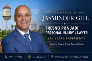 Fresno Indian personal injury lawyer Jasminder Gill serving injured clients throughout Fresno and the Central Valley.