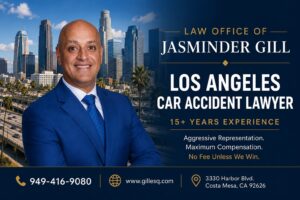 Los Angeles car accident lawyer Jasminder Gill offering free consultations to injured crash victims