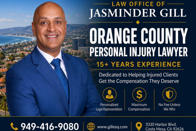 Orange County Personal Injury Lawyer | Law Office of Jasminder Gill Orange County personal injury lawyer Jasminder Gill has 15+ years of experience. Millions recovered. Free consultation.