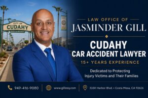 Cudahy car accident lawyer Jasminder Gill with 15+ years of California personal injury experience