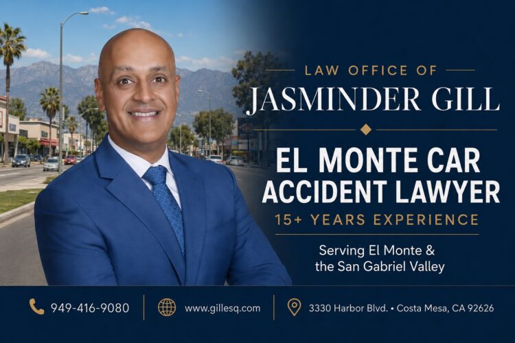 El Monte Car Accident Lawyer | Law Office of Jasminder Gill El Monte car accident lawyer Jasminder Gill with 15+ years of California personal injury experience.