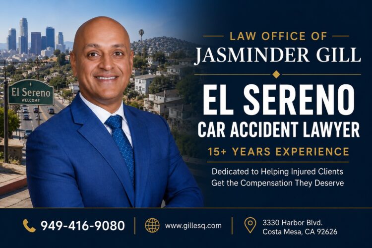 El Sereno Car Accident Lawyer | Law Office of Jasminder Gill EL Sereno car accident lawyer Jasminder Gill with 15+ years of California personal injury experience