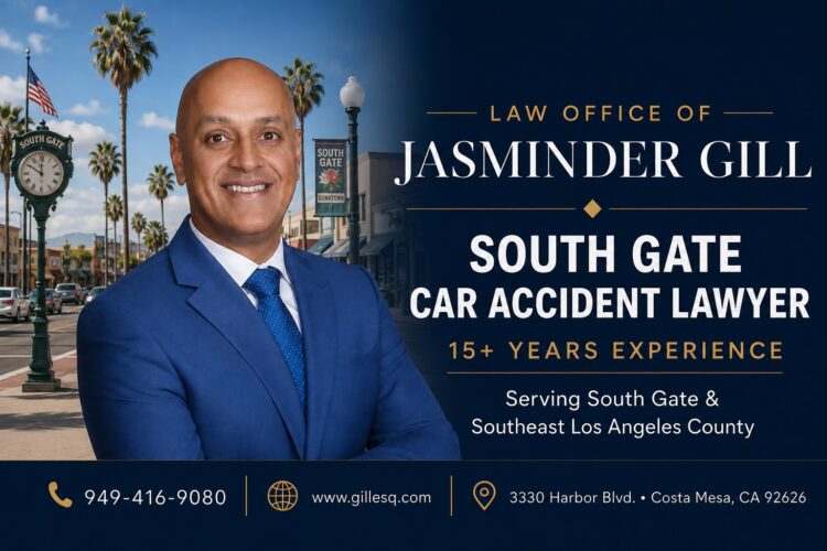 South Gate Car Accident Lawyer | Law Office of Jasminder Gill South Gate car accident lawyer Jasminder Gill with 15+ years of California personal injury experience