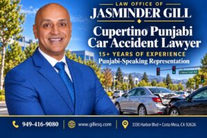 Punjabi-speaking car accident representation for injured Cupertino drivers and passengers.