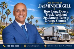 Orange County truck accident settlement timeline for semi-truck and big rig injury claims
