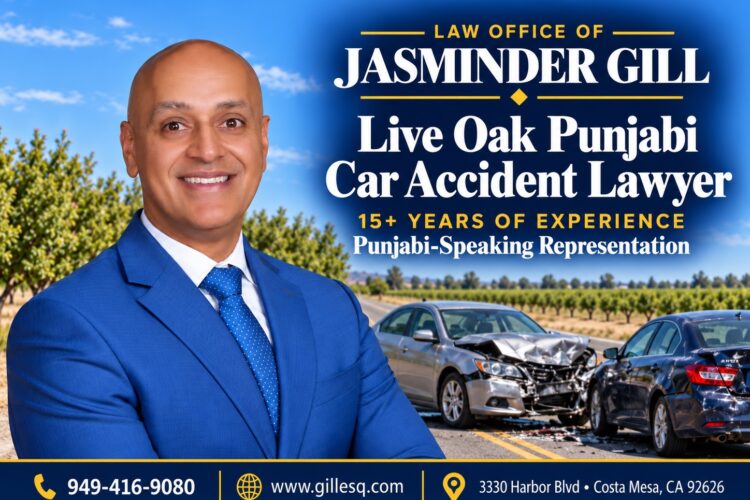 Live Oak Indian Car Accident Lawyer | Law Office of Jasminder Gill Live Oak Punjabi car accident lawyer Jasminder Gill representing injured drivers and passengers