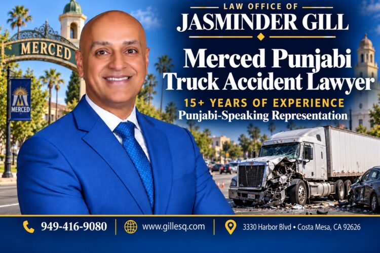 Merced Punjabi semi-truck accident lawyer representing victims of Highway 99 freight collisions, truck rollovers and severe spinal cord injuries.
