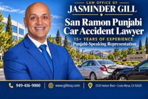 Punjabi-speaking attorney Jasminder Gill serving San Ramon car accident victims.