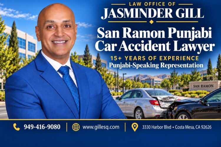 Punjabi-speaking attorney Jasminder Gill serving San Ramon car accident victims.