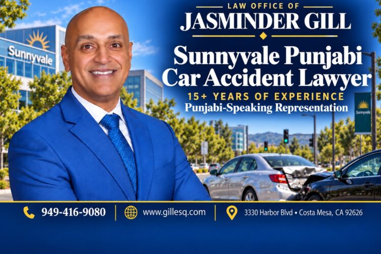 Sunnyvale Indian Car Accident Lawyer | Law Office of Jasminder Gill Sunnyvale Punjabi car accident lawyer Jasminder Gill representing victims of rear-end collisions, intersection crashes, and serious auto accident injuries.
