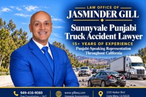 Sunnyvale Punjabi truck accident attorney Jasminder Gill handling commercial truck injury claims.