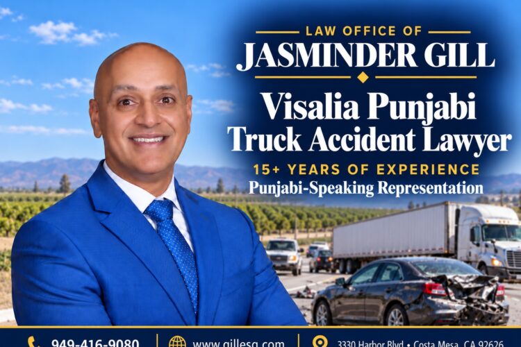 Visalia Indian Truck Accident Lawyer | Law Office of Jasminder Gill Visalia Punjabi truck accident lawyer Jasminder Gill for semi-truck and commercial vehicle injury claims
